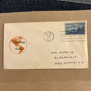 First Day Cover Scott's #1000 3¢ Landing of Cadillac Jul 1951 Detroit MI - Picture 1 of 5