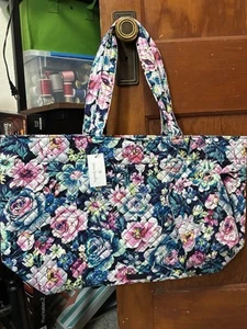 Vera Bradley Signature Cotton Printed Tote Garden Grove - Picture 1 of 6