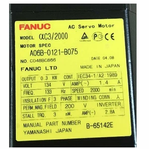 A06B-0121-B075 per Fanuc servomotore usato spedizione gratuita - Foto 1 di 2