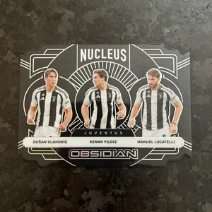 2024-25 Panini Obsidian Nucleus Vlahovic Kenan Yildiz Locatelli /120 Juventus - Picture 1 of 2