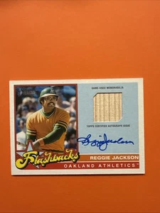 Reggie Jackson, FLASH BACK Relic Auto /25 SSP #FAR-RJ - 2025 Topps Heritage - Picture 1 of 2