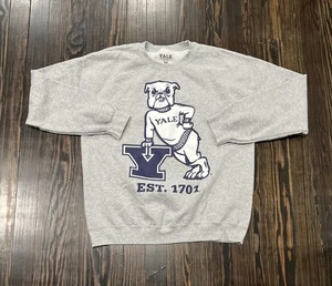 Yale University Store Sweatshirt Men’s Medium Gray Cotton Polyester - Picture 1 of 4