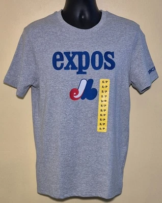 Retro Montreal Expos Cooperstown Collection MLB Baseball Shirt Grey NWT Size S - Image 1 of 4
