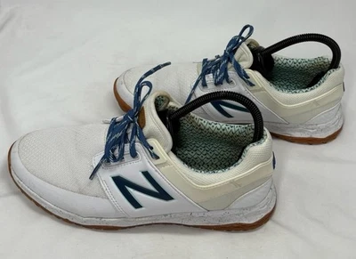 Zapatos de golf New Balance para mujer Nbgw4000wbp blancos y azules talla 8 excelentes Foto 1 de 4