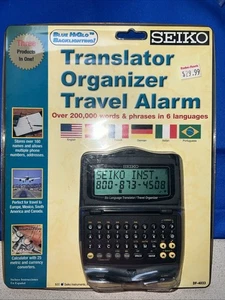 Seiko Model DF4033 Six Language Pocket Translator Travel Organizer Alarm - Picture 1 of 3