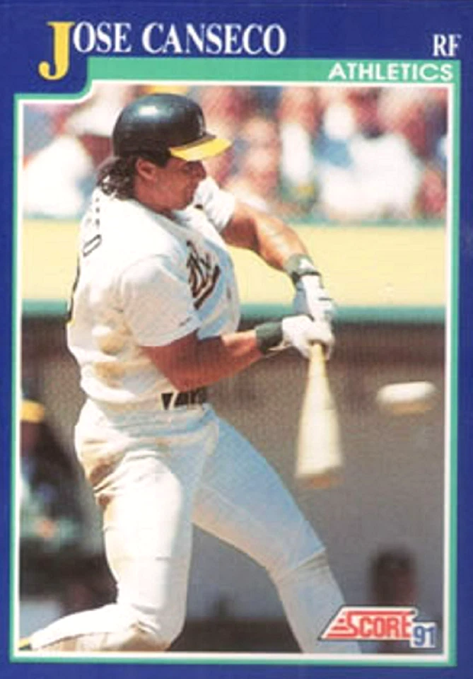 1991 Score #1 Jose Canseco Oakland Athletics - Image 1 of 1