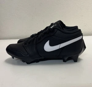Nike Air Jordan 1 Low TD Mens Sz 8 Black White Football Cleats FJ6245-001 NEW!!! - Picture 1 of 12