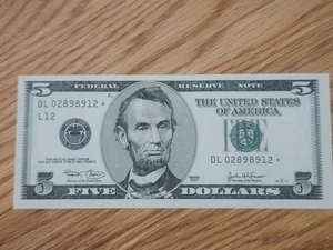 2003 $5 "STAR NOTE" UNC/GEM SAN FRANCISCO D02898912* - Picture 1 of 5