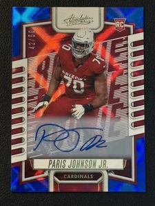2023 Absolute Blue Spectrum Rookie Signatures /50 Paris Johnson Jr Cardinals - Picture 1 of 3