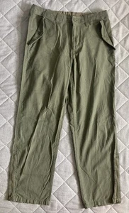Gap Y2K Armeegrün Hose Herren 34x32 Baumwolle Nylon Utility gerades Bein Freizeit - Bild 1 von 13