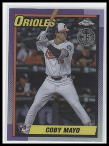 Topps Chrome Coby Mayo RC #90CB-17 - 1990 Topps Inserto de béisbol Orioles - Imagen 1 de 2
