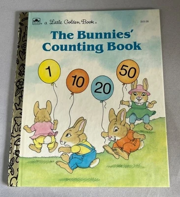 Bunnies Counting Book 203-58 A Little Golden Book Vtg HC Early Learning Numbers - Image 1 of 4