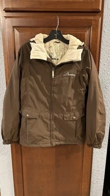 Burton Snowboard Jacket Womens XS Brown Lined Hooded Vented Skiing Coat - Image 1 of 4