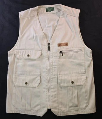 Taras Boulba Outdoor Hunting Vest M – Khaki Cotton Blend – Imported from Japan - Image 1 of 4