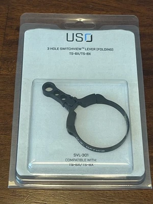 Palanca de tiro rápido US Optics, vista de conmutación de 3 orificios (plegable), para mira telescópica TS-6x/TS-8x Foto 1 de 3