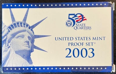 2003 State Quarter Proof Set U.S. Mint Packaging COA - Image 1 of 4