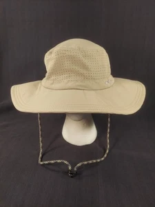 Mission Hydroactive Bucket Hat Beige Wide Brim Drawstring - Picture 1 of 12