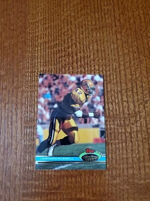 1991 Topps Stadium Club Football Card Leonard Russell New England Patriots #435 - Image 1 of 2