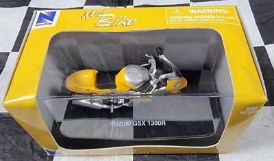 NewRay 1:32 Scale TP236 Suzuki GSX 1300R Yellow Diecast Model Motorcycle Boxed - Image 1 of 4