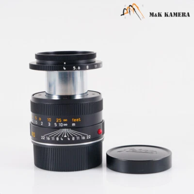 Leica Macro-Elmar-M 90mm/F4.0 11670 Black Lens Germany #10740 - Image 1 of 4