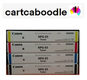 4 Canon NPG-65 Genuine - FULL Toner Set (BCMY) - for iR Advance C250 / C350 - Picture 1 of 7