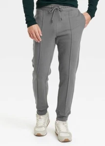 Men's GRAY Slim Tapered Leg KNIT PINTUCK JOGGER Goodfellow & Co S,M,L, XL or XXL - Picture 1 of 7