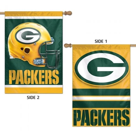 GREEN BAY PACKERS DOUBLE SIDED HOUSE FLAG 28"X40" VERTICAL BANNER HIGH QUALITY Cover