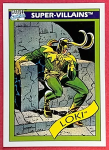 1990 Impel Marvel (MCU) Comics #54 LOKI SUPER-VILLIANS NM Condition - Picture 1 of 3