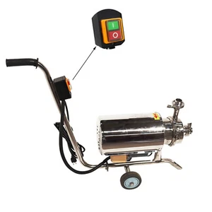 Portable Stainless Food Grade Centrifugal Pump 110V Sanitary Beverage Pump 3T/h - Bild 1 von 19