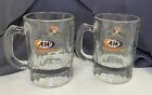 2Ct A&W Root Beer Rooty Bear Mini Oval Logo A&W Original 3" Baby Mugs Vtg