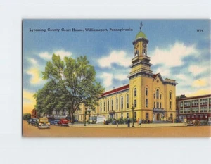 Postcard Lycoming County Court House Williamsport Pennsylvania USA - Picture 1 of 2