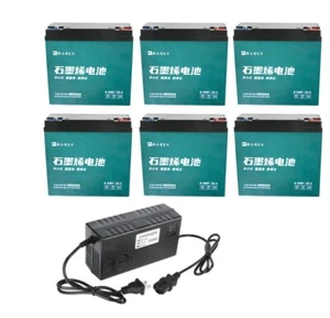 6pc 12V 20Ah 6-DZM-20 Battery Replace 6-DZF-20 72V ATV Scooter Bike Go kart Golf - Picture 1 of 12