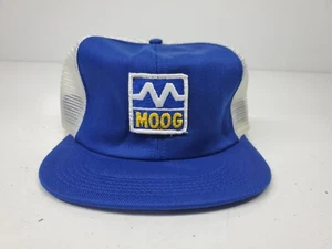 Vintage Moog Suspension Trucker Blue Cap Mütze Mesh Snapback verstellbar 1980er - Bild 1 von 10