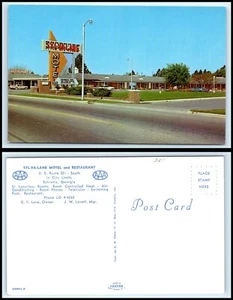 GEORGIA Postcard - Sylvania, Syl-Va-Lane Motel & Restaurant F47 - Picture 1 of 1