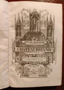F29-RELIGIONE,GENIO DEL CRISTIANESIMO DEL VESCOVO DI CHATEAU BRIAND, TORINO 1843 - Picture 1 of 9