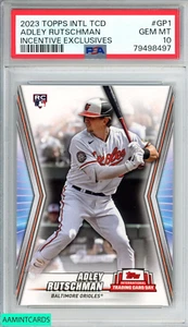 2023 TOPPS INTL TCD INCENTIVE EXCLUSIVES ADLEY RUTSCHMAN #GP1 ROOKIE RC PSA 10 - Picture 1 of 3