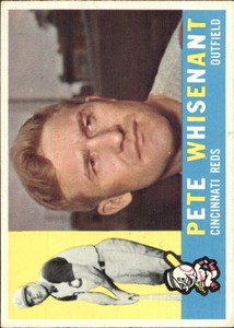 1960 Topps Baseball Card #424A Pete Whisenant WB - EX
