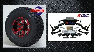Club Car DS Golf Cart 6" A-Arm Lift Kit + 10" Wheels and 22" AT Tires 1982-2003 Foto 1 de 4