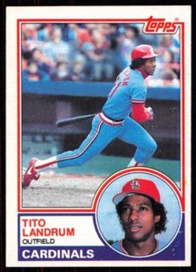 1983 Topps Tito Landrum St. Louis Cardinals #337