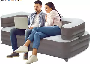 Camping Inflatable Double Couch Chair - Double Blow up Couch Lounger for Home Li - Picture 1 of 6