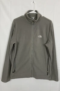 The North Face Men's Gray Fleece Jacket Size M Medium Full Zip Zipped Pockets - Picture 1 of 11