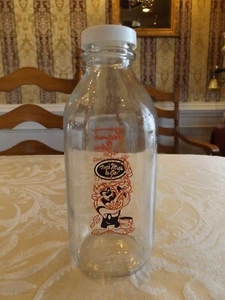 Vintage 1995 ACME Dairy Farms Milchflasche TAZ To Go rot 90er Cartoon Warner Bros USA - Bild 1 von 5