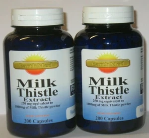 New Milk Thistle/Silymarin Herb 1000mg 400 capsules Helps Repair Liver Health" - Picture 1 of 2