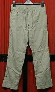 Vintage North Face Women's Nylon Pants Hiking Camping Outdoor Size 8 Tan  - Picture 1 of 7