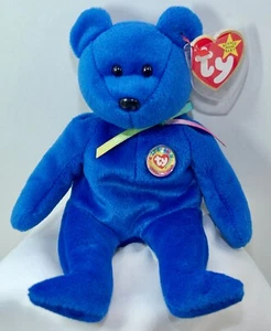 TY Clubby Bear Beanie Baby 1998 - Picture 1 of 3