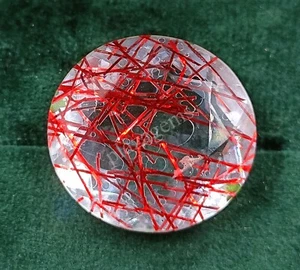 110 CT Round Cut Red Rutilated Quartz Certified Transparent Loose Gems N23 - Picture 1 of 8