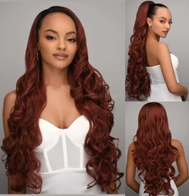 Feme 2-in-1 Synthetic Half Wig & Ponytail RAVEN