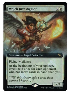MTG WOJEK INVESTIGATOR KARLOV MANOR BUY-A-BOX FOIL PROMO RARE SEE SCAN FOR GRADE - Picture 1 of 2