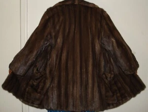 FERAUD Paris Blue Iris Mink Fur Coat Size 8-10 FREE SHIPPING - Picture 1 of 8
