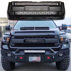 Front Grille Radiator Mesh Fits For Tundra 2014-2018 W/O Light Matte Black - Picture 1 of 12